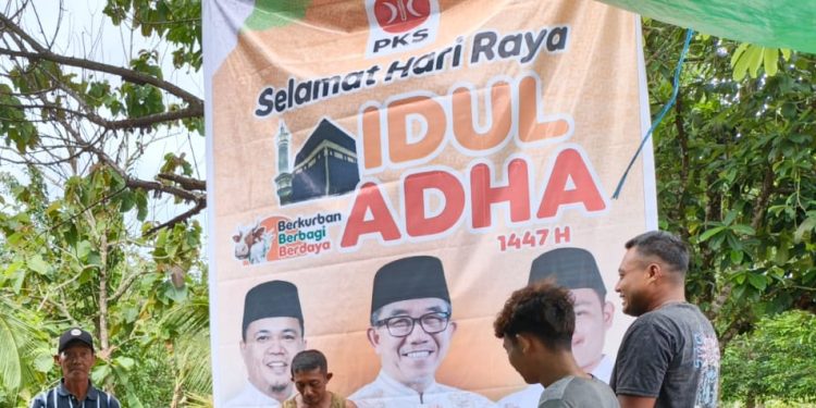Semarak Idul Adha, PKS Kutim Salurkan 16 Ekor Hewan Kurban