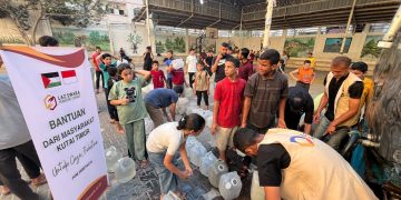 LAZ Swara Berhasil Menyalurkan 10 Kubik Air Bersih ke Gaza