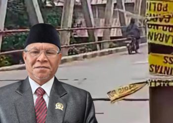 Syaiful Bakhri Aktif Kawal Perbaikan Jembatan Lembak Bengalon