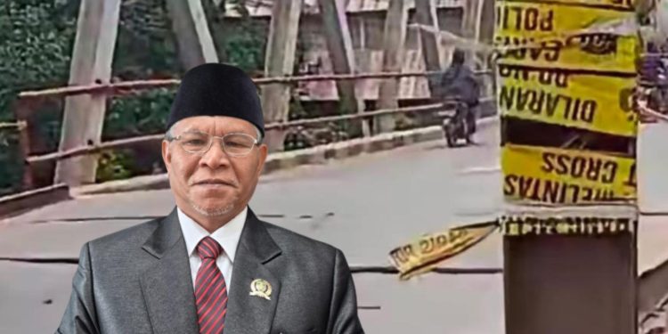 Syaiful Bakhri Aktif Kawal Perbaikan Jembatan Lembak Bengalon