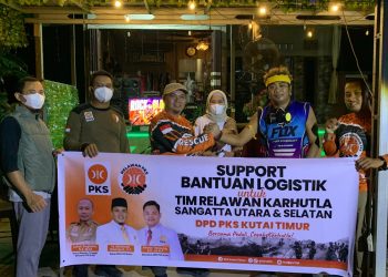 Penyaluran Bantuan Relawan Karhutla dari DPD PKS Kutim