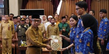 Bupati Sampaikan Pesan Mendalam di Pelantikan 217 PNS